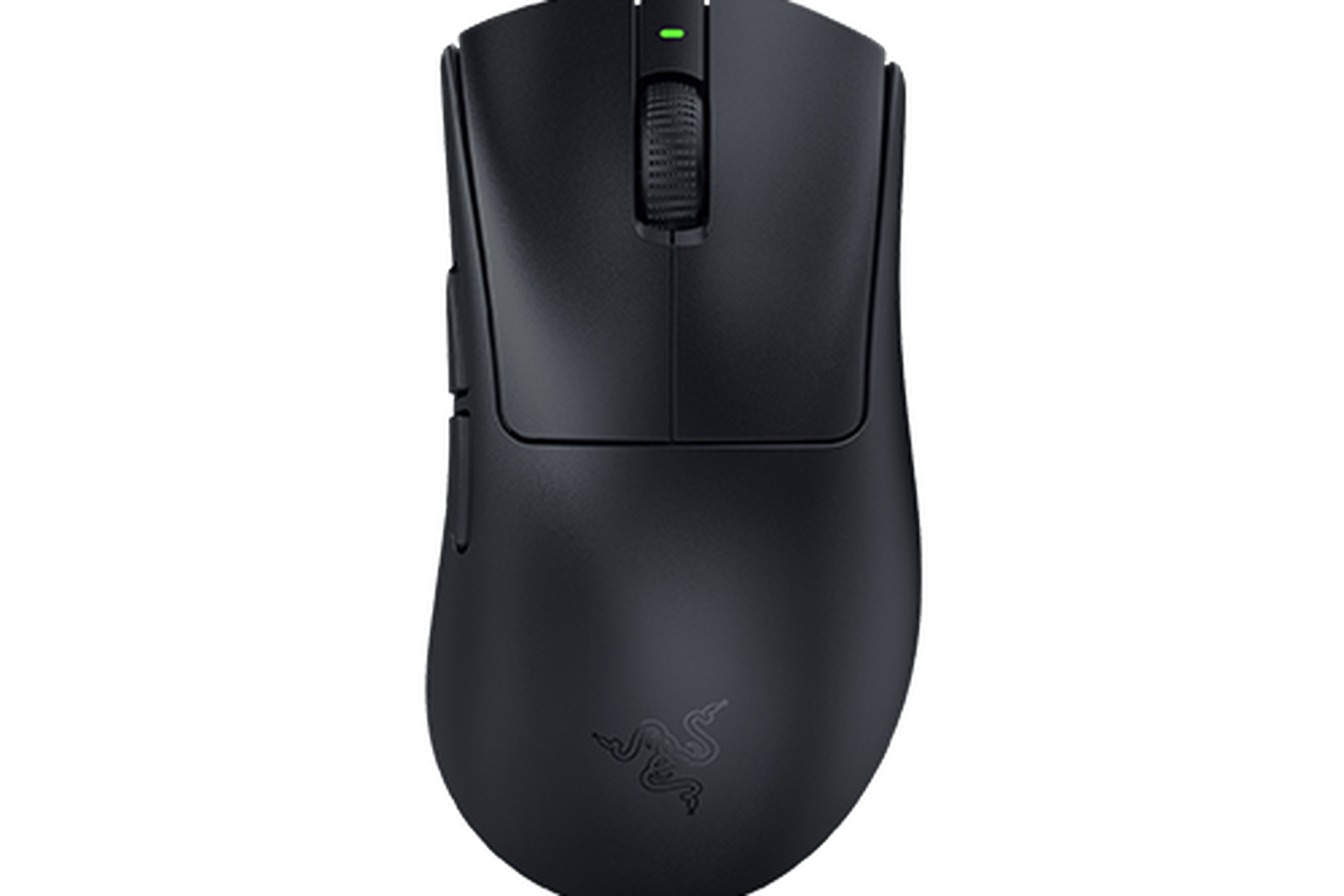 ブラックのRazer DeathAdder V3 HyperSpeedを複数方向から確認できるメーカー公式画像。