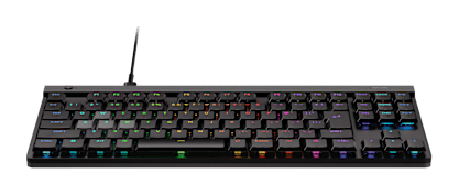 Logicool G515 RAPID TKLのキー配列と薄型ボディを斜め上から見た公式画像